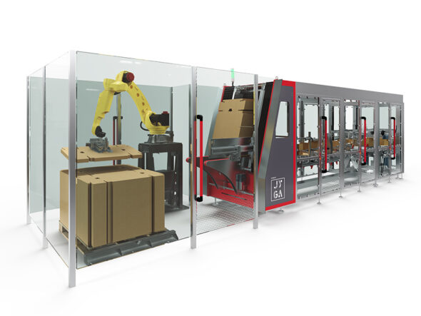 Automatic case blanks magazine loading