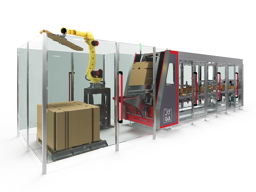 Automatic case blanks magazine loading view3