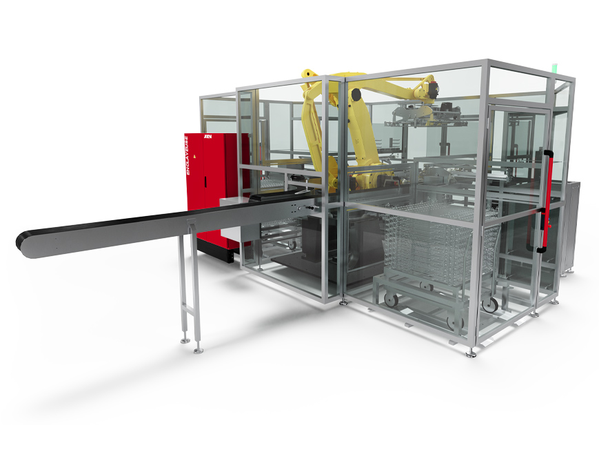 Automatic tray loader unloader view2