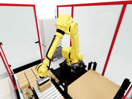 Compact palletiser PAL’IT view inside2