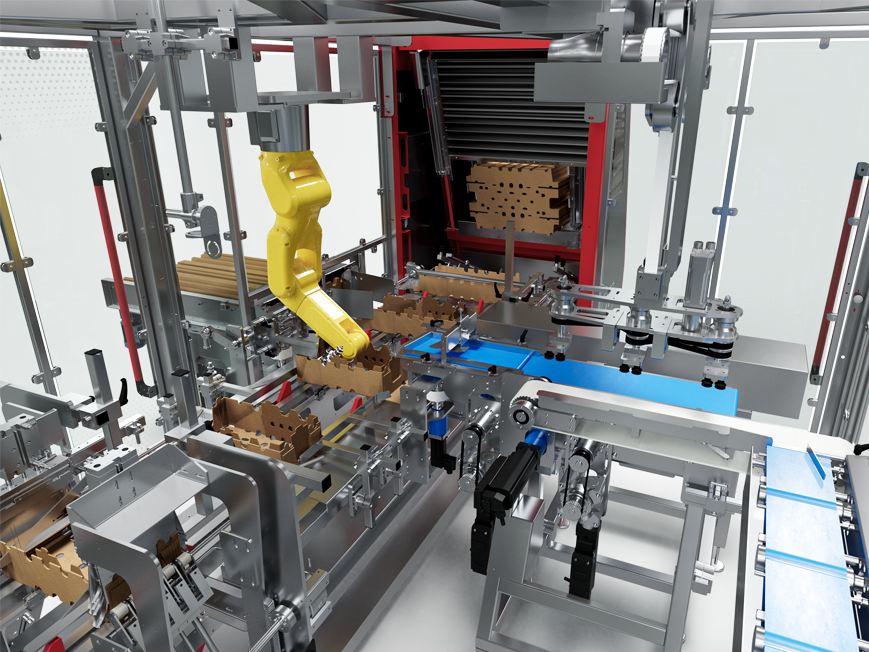 Custom case packer inside products
