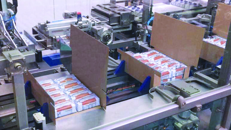 Case Packer for Molded Butter Portions