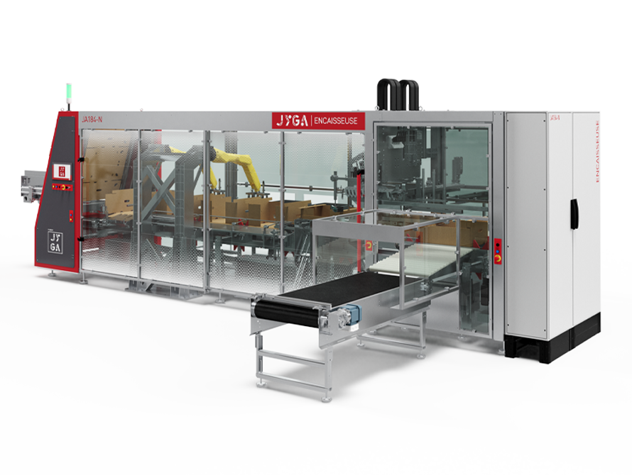 Multi format wrap around case packer view2