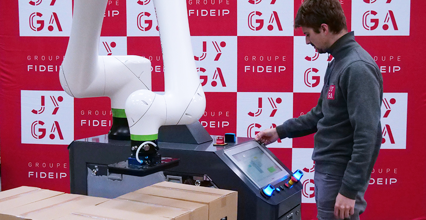 Cobot palletising validation - JYGA