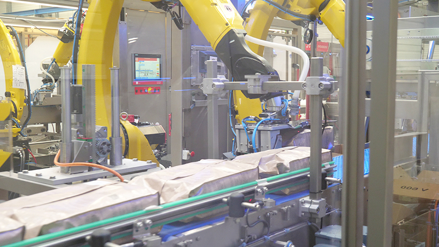 Top load case packer products